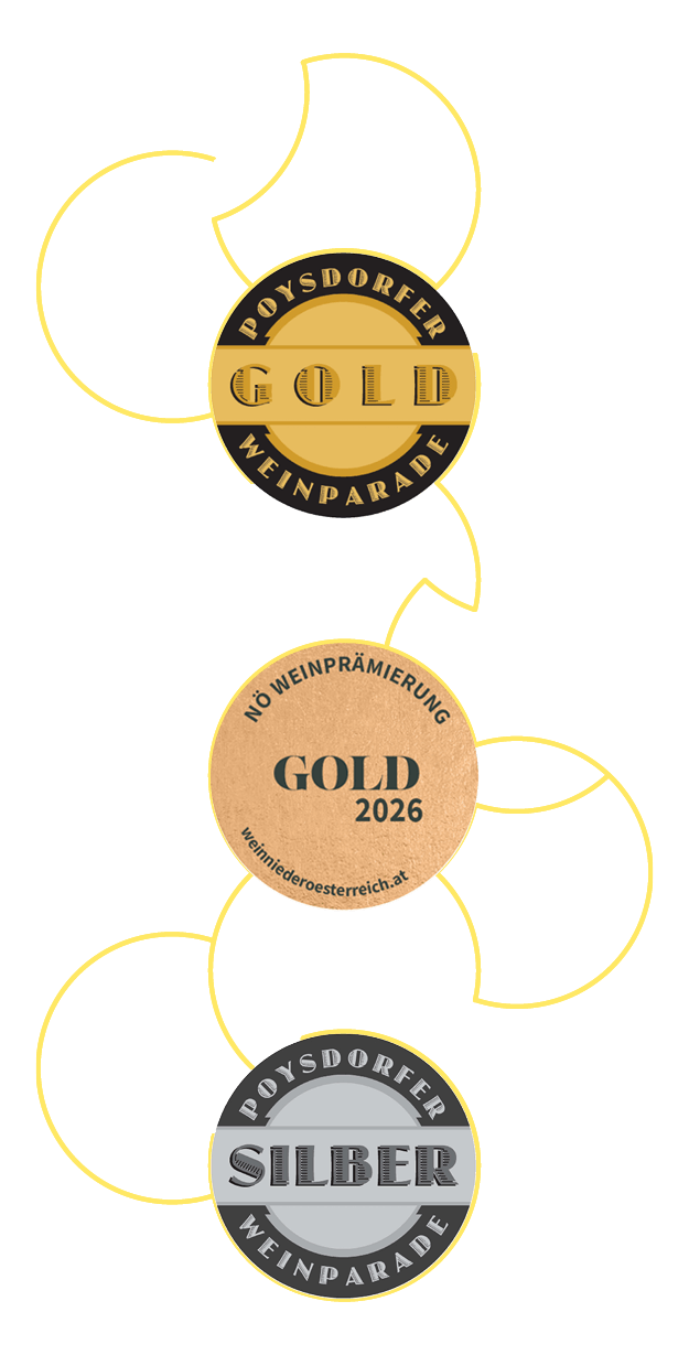 Riesling aus dem Weinviertel, prämiert, GOLD – Weinparade Poysdorf NÖ Gold 2026 – NÖ Landesweinprämierung SILBER – Weinparade Poysdorf